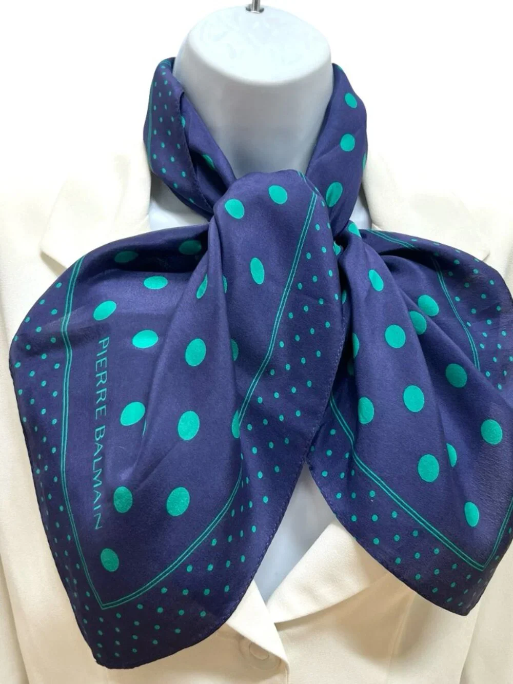 Pierre Balmain 100% Silk Scarf 26
